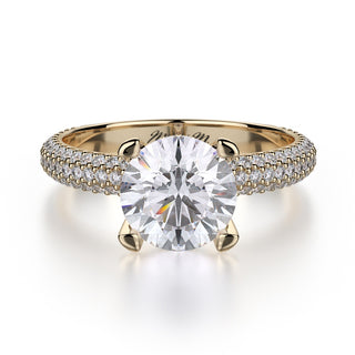 Michael M Crown Engagement Ring R702-2