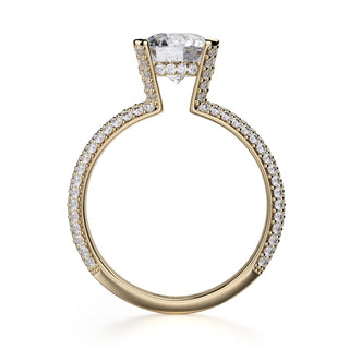 Michael M Crown Engagement Ring R702-2