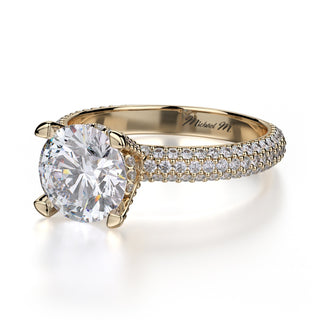 Michael M Crown Engagement Ring R702-2