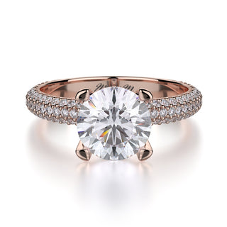 Michael M Crown Engagement Ring R702-2