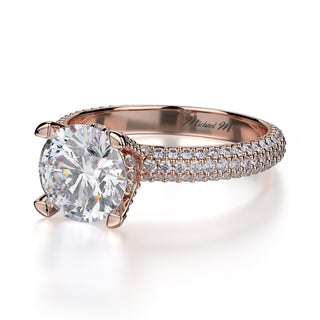 Michael M Crown Engagement Ring R702-2