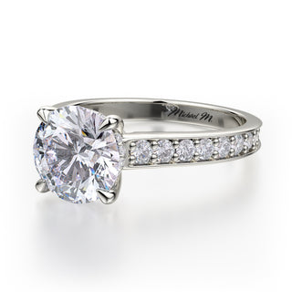 Michael M Crown Engagement Ring R703-2