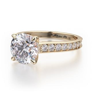 Michael M Crown Engagement Ring R703-2