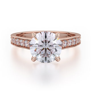 Michael M Crown Engagement Ring R703-2