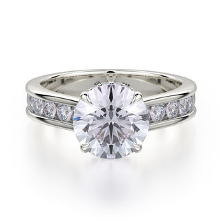Michael M Crown Engagement Ring R704-2