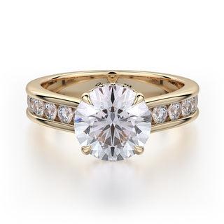 Michael M Crown Engagement Ring R704-2