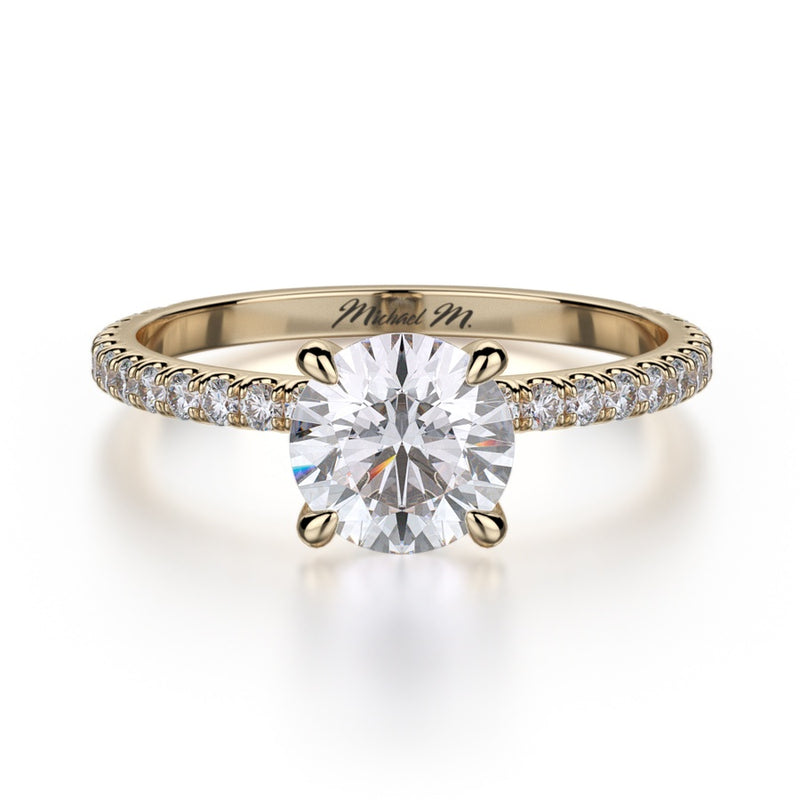 Michael M Crown Engagement Ring R706-1
