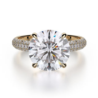 Michael M Crown Engagement Ring R707-3