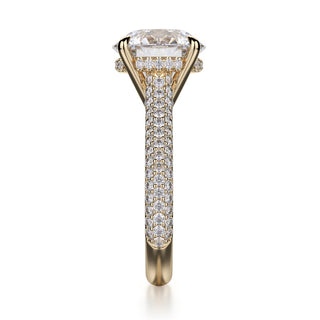 Michael M Crown Engagement Ring R707-3