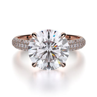 Michael M Crown Engagement Ring R707-3