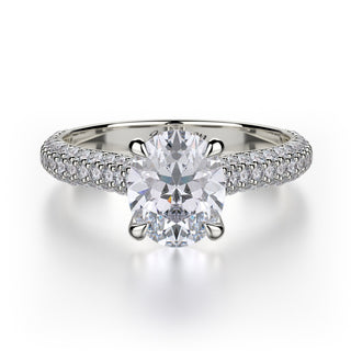 Michael M Crown Engagement Ring R708-2