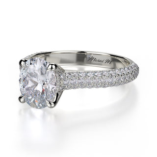 Michael M Crown Engagement Ring R708-2