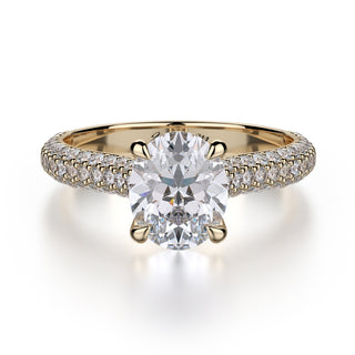 Michael M Crown Engagement Ring R708-2