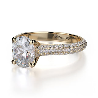 Michael M Crown Engagement Ring R708-2