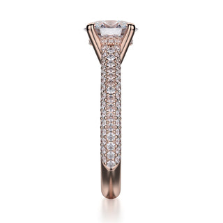 Michael M Crown Engagement Ring R708-2