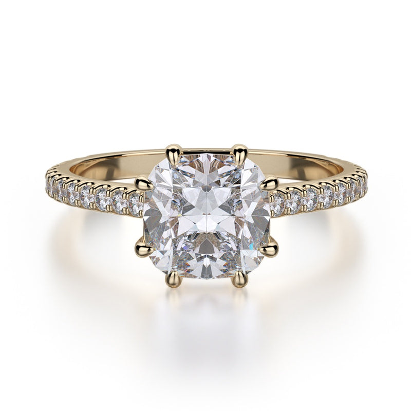 Michael M Crown Engagement Ring R712-1.5