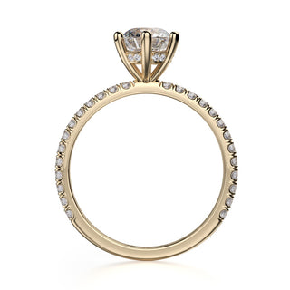 Michael M Crown Engagement Ring R713-1