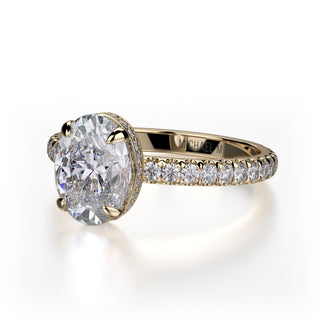 Michael M Crown Engagement Ring R715-2