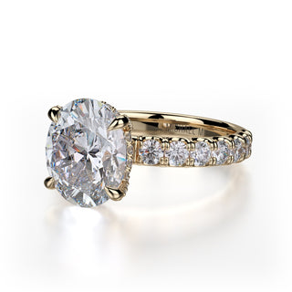 Michael M Crown Engagement Ring R731-3
