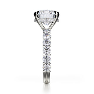 Michael M Crown Engagement Ring R736-3