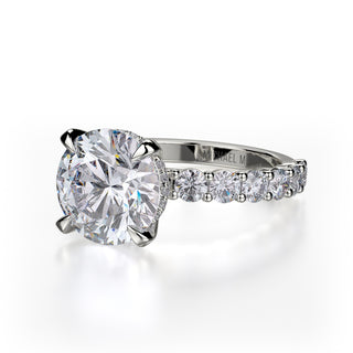 Michael M Crown Engagement Ring R736-3