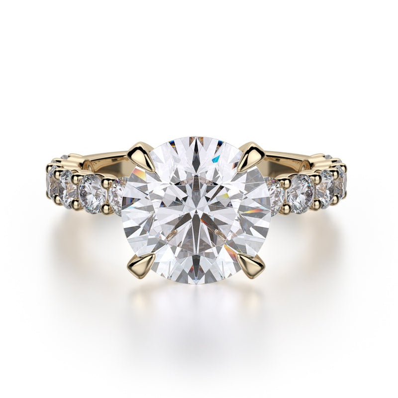 Michael M Crown Engagement Ring R736-3