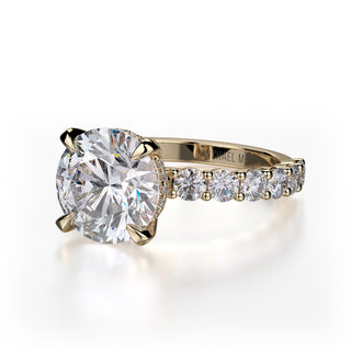 Michael M Crown Engagement Ring R736-3