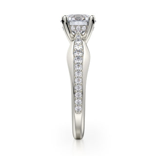 Michael M Crown Engagement Ring R733-1.5