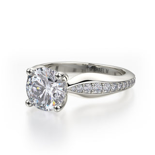 Michael M Crown Engagement Ring R733-1.5