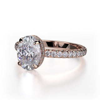 Michael M Crown Engagement Ring R715-2