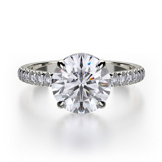 Michael M Crown Engagement Ring R742-2