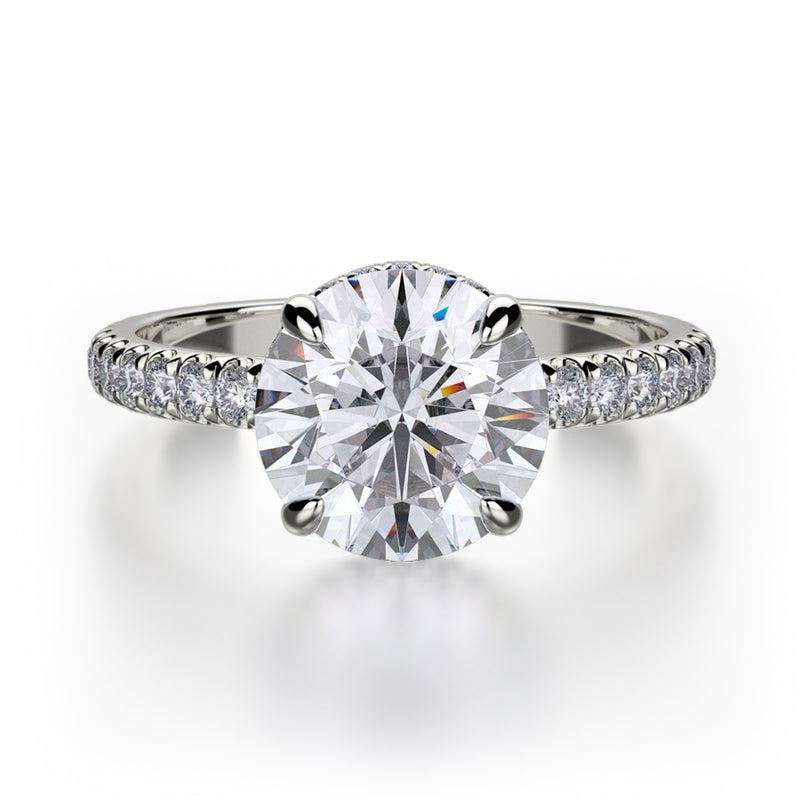 Michael M Crown Engagement Ring R742-2