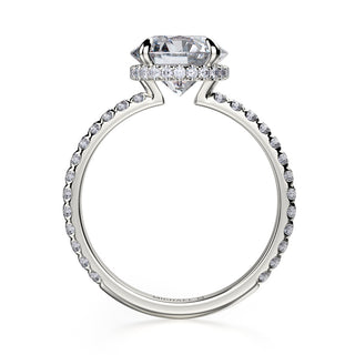 Michael M Crown Engagement Ring R742-2
