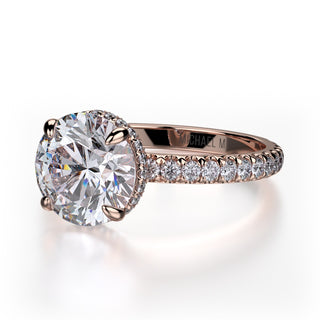 Michael M Crown Engagement Ring R742-2