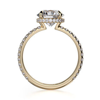 Michael M Crown Engagement Ring R742-2
