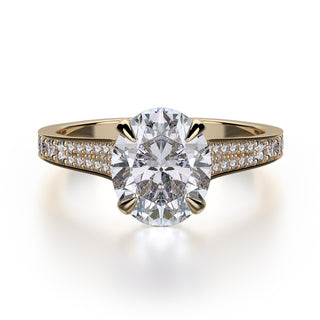 Michael M Crown Engagement Ring R743-3