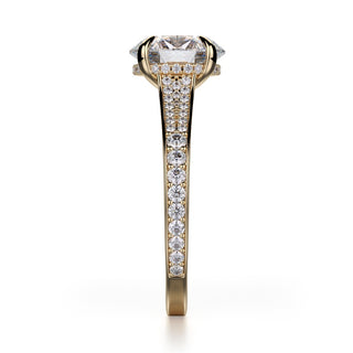 Michael M Crown Engagement Ring R743-3