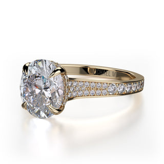 Michael M Crown Engagement Ring R743-3
