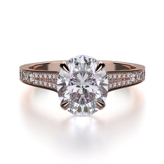 Michael M Crown Engagement Ring R743-3