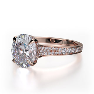 Michael M Crown Engagement Ring R743-3