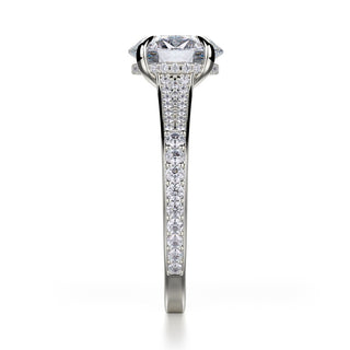 Michael M Crown Engagement Ring R743-3