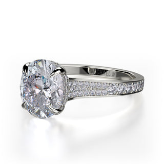 Michael M Crown Engagement Ring R743-3