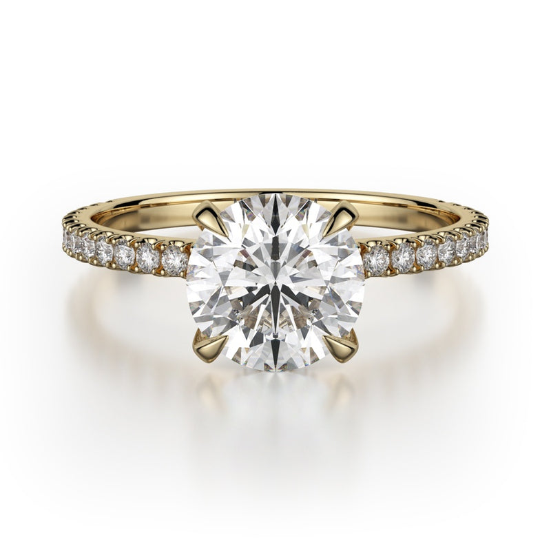 Michael M Crown Engagement Ring R706-1.5