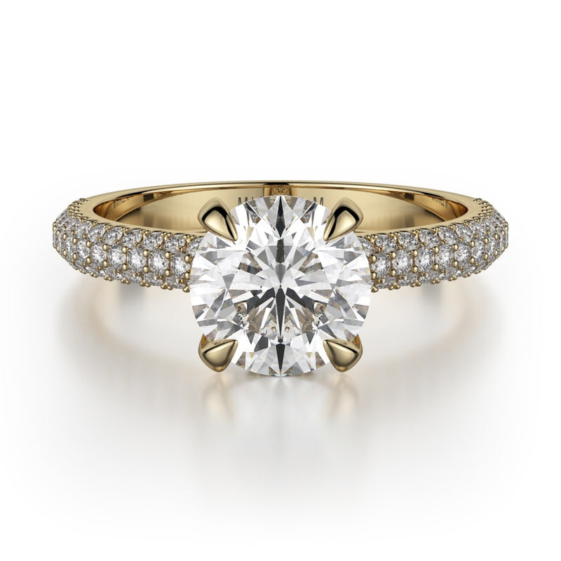 Michael M Crown Engagement Ring R707-2