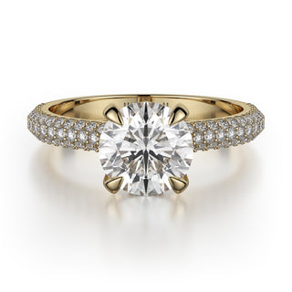 Michael M Crown Engagement Ring R707-2