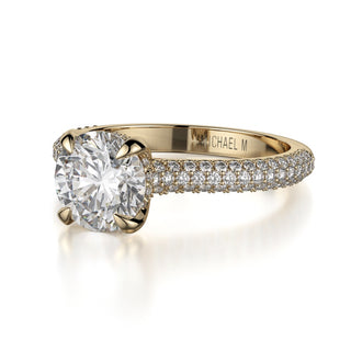Michael M Crown Engagement Ring R707-2