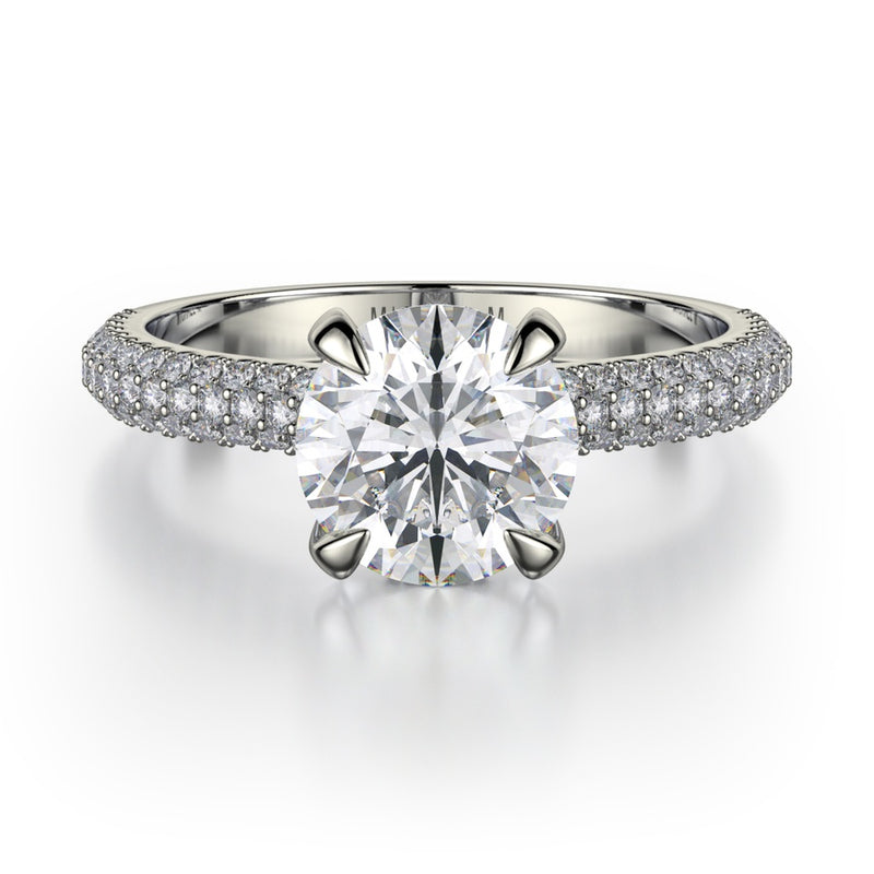 Michael M Crown Engagement Ring R707-2