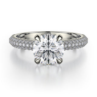 Michael M Crown Engagement Ring R707-2