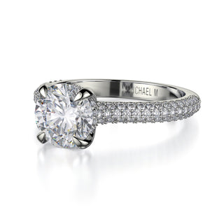 Michael M Crown Engagement Ring R707-2