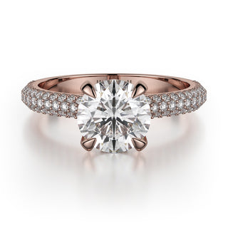Michael M Crown Engagement Ring R707-2